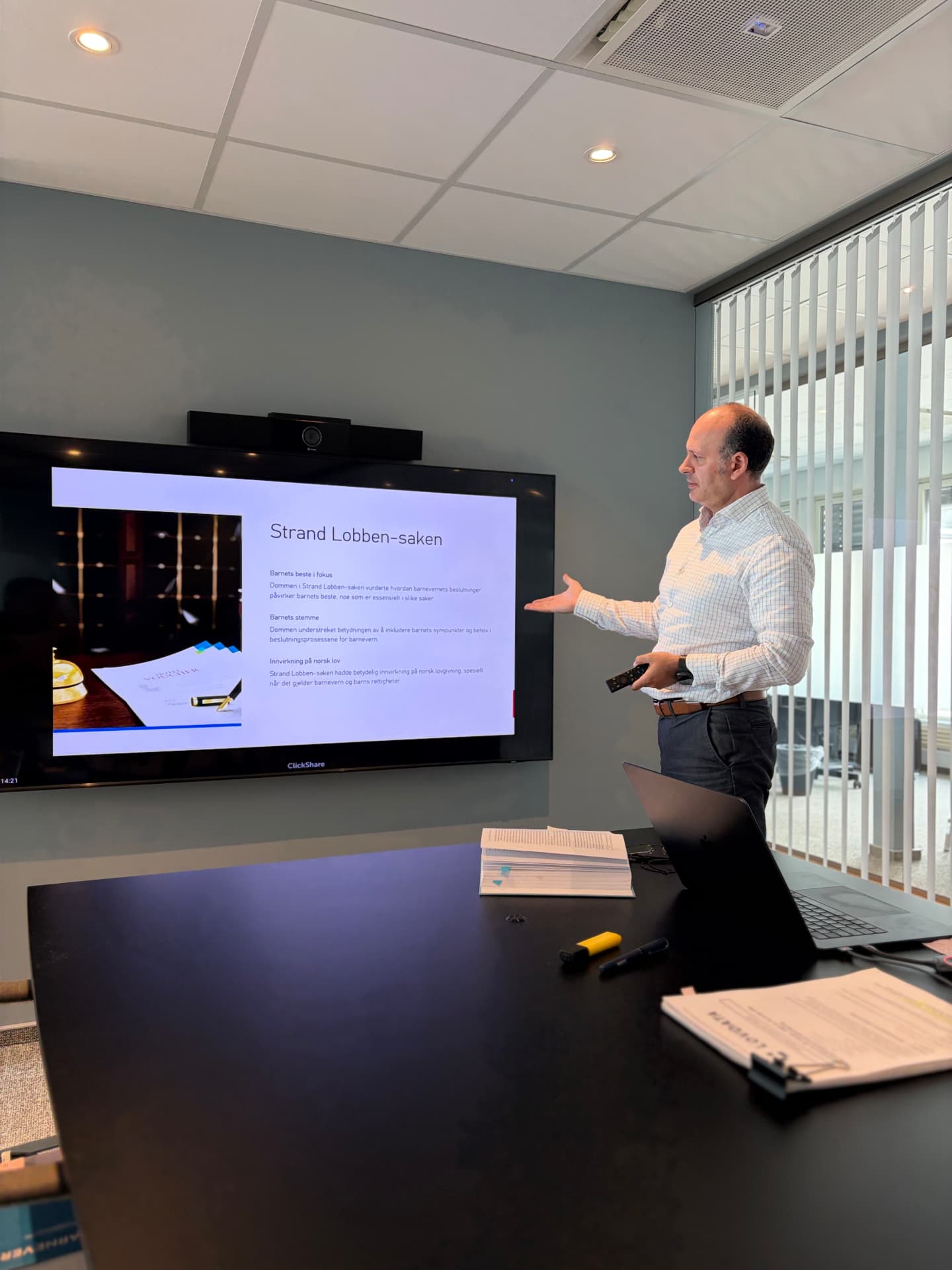 Foredrag om Strand Lobben-saken